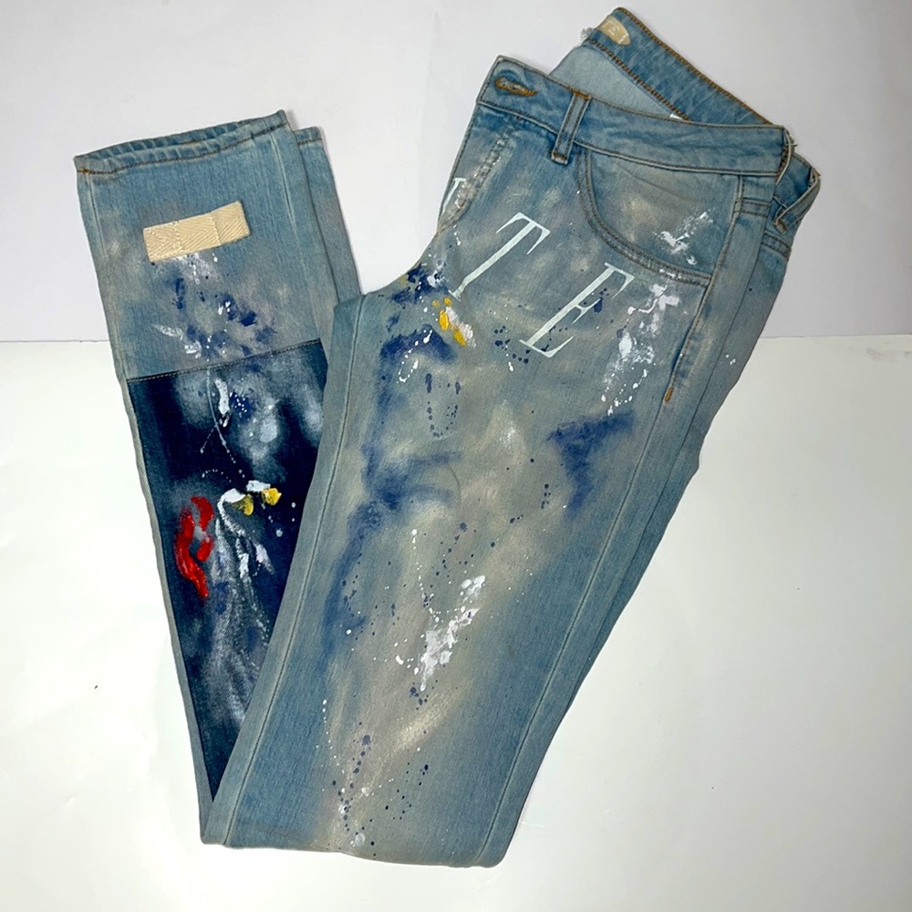 Off White Jeans %100 Authentic - image 2